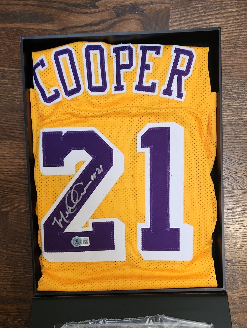 Lakers Micheal Cooper Signed Basketball Jersey